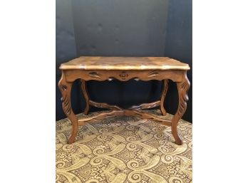 Inlaid Top Side Table
