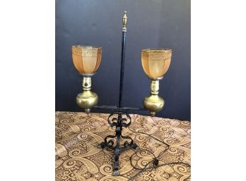 Wrought Iron/ Brass Table Lamp