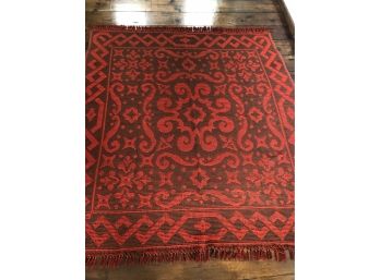 Antique Red & Brown Quilt/bedspread