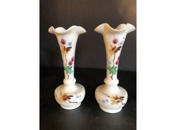 Handblown & Painted Vases