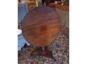 Antique Round Tilt Top Table