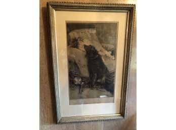 Framed Picture 'a Faithful Friend'