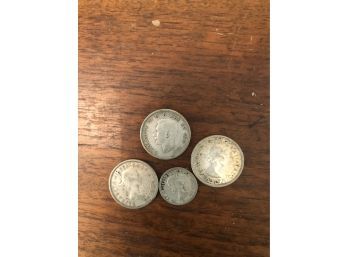 4pc Silver Canadian Coins