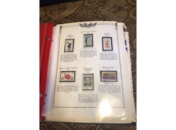 US Stamp Album All American 1965-84 (red)