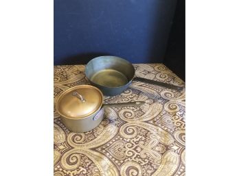 2 Antique Copper Pots