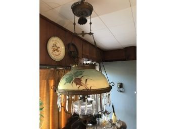 Antique Hanging Oil Lamp
