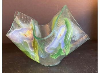 Abstract Glass Bowl
