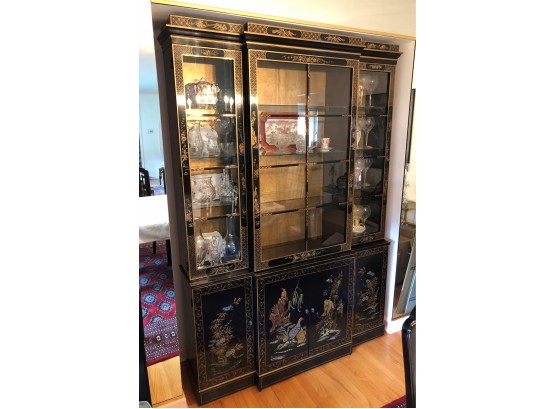 Beautiful Lacquered Asian Hutch