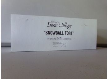 Dept 56 Snowball Fort