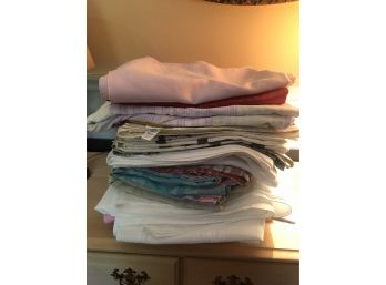 Lot Of Tablecloths (pink On Top)