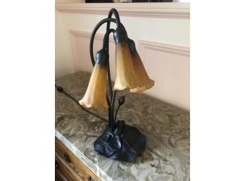 Tiffany Style Three Light Flower Lamp