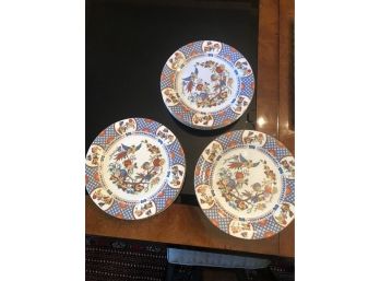 Set 12 China Garden Plates