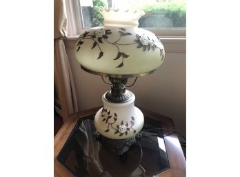 Lamp With Applied Flowers