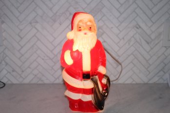 Vintage 1968 Lighted Santa Clause Blow Mold By Empire
