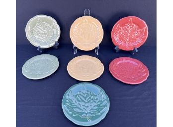 Seven Longaberger Pottery Plates