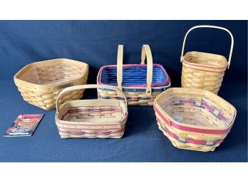Fun Longaberger Stars And Stripes Holiday Baskets Inc. 1999 July Harvest Branch, And More