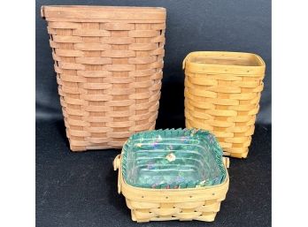 Longaberger Baskets Inc.  2007 Wastebasket And More All Signed And Dated
