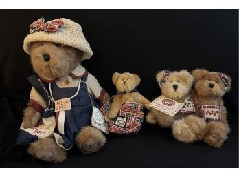 3 NWT Boyds Longaberger Collector Bears Inc. 2002 Libbee Bearamerica, Doodle And Dandy And More