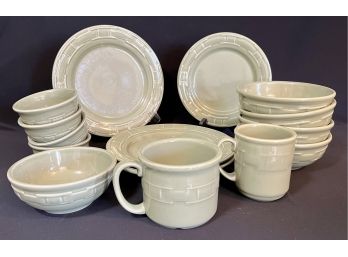 Longaberger Pottery Dishes Inc. Plates, Sauce Bowls, Mugs And More