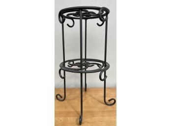 Longaberger Black Wrought Iron Coffee Cup/tree 2- Tier Rack Stand
