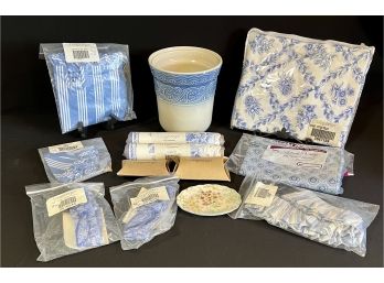 Longaberger Liners, Cute Floral Soap Dish, Border, Crock And More!