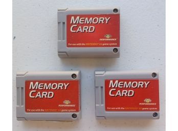 Lot Of 3 PS2 Memory Cards