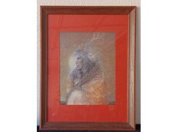 Framed And Matted Native Print