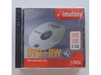 DVDRW 5 Rewritable Discs (NEW)