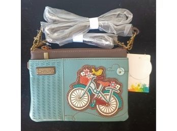 NWT Cool Turquoise Chala Handbag Minicross Bicycle