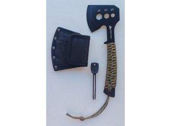 Ozark Trail Paracord Handle Hatchet Axe With Black Non Sheath Hiking Camping