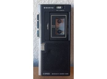 Vintage Micro Cassette Recorder Sanyo