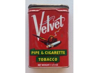 Velvet Tobacco Tin Tin Tobacco Pipe