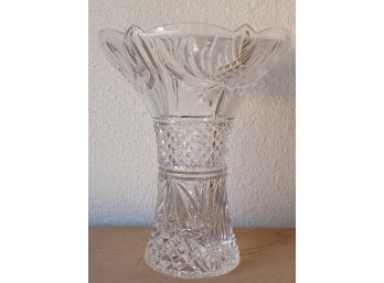 A Gorgeous Shannon Lead Crystal Cut Glass Vase