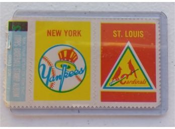 Topps Baseball Stamp Album New York And St. Louis