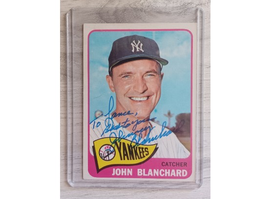 1965 TOPPS BASEBALL #388 JOHN BLANCHARD NEW YORK YANKEES