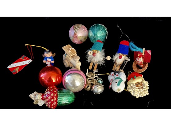 A Cute Collection Of Vintage Ornaments