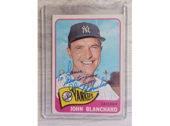 1965 TOPPS BASEBALL #388 JOHN BLANCHARD NEW YORK YANKEES