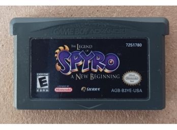 Gameboy Advance Spyro A New Beginning Game Cart Only