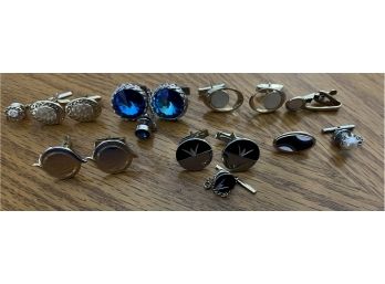 Wonderful Group Of Cuff Links And Tie Clasps