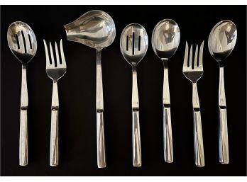 A Nice Assortment Of Stainless Steel Serving Utensils By Serco