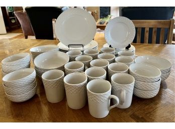 42 Piece White JC Penney Dishes