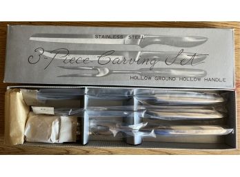 New In Box Stainless Steel Carving Set