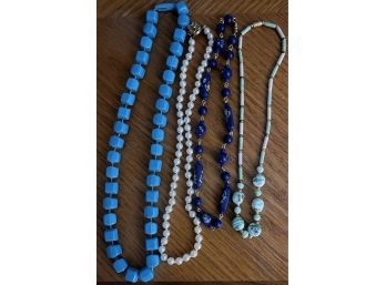 Lovely Lot Of Bead Necklaces & Faux Pearls