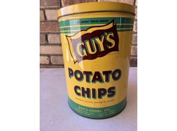 Guy's Potato Chip Tin Circa 1955
