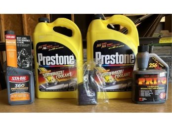 Antifreeze, Gas Treatments And 2 Cycle Oil
