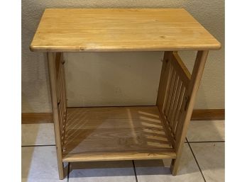 Pine Mission Style Side Table
