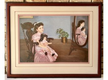 Framed Print Dan Barsness Print Of Girl With Doll 646/950