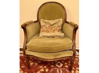 Baker Furniture French Louis XVI Bergre Chair