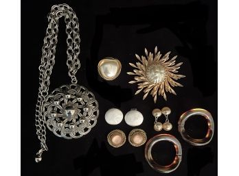 A Collection Of Vintage Costume Jewelry.