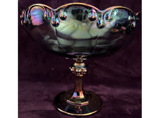 Beautiful Carnival Glass Compote